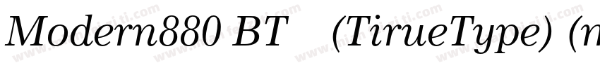 Modern880 BT 粗体 (TirueType) (mfgpct字体转换